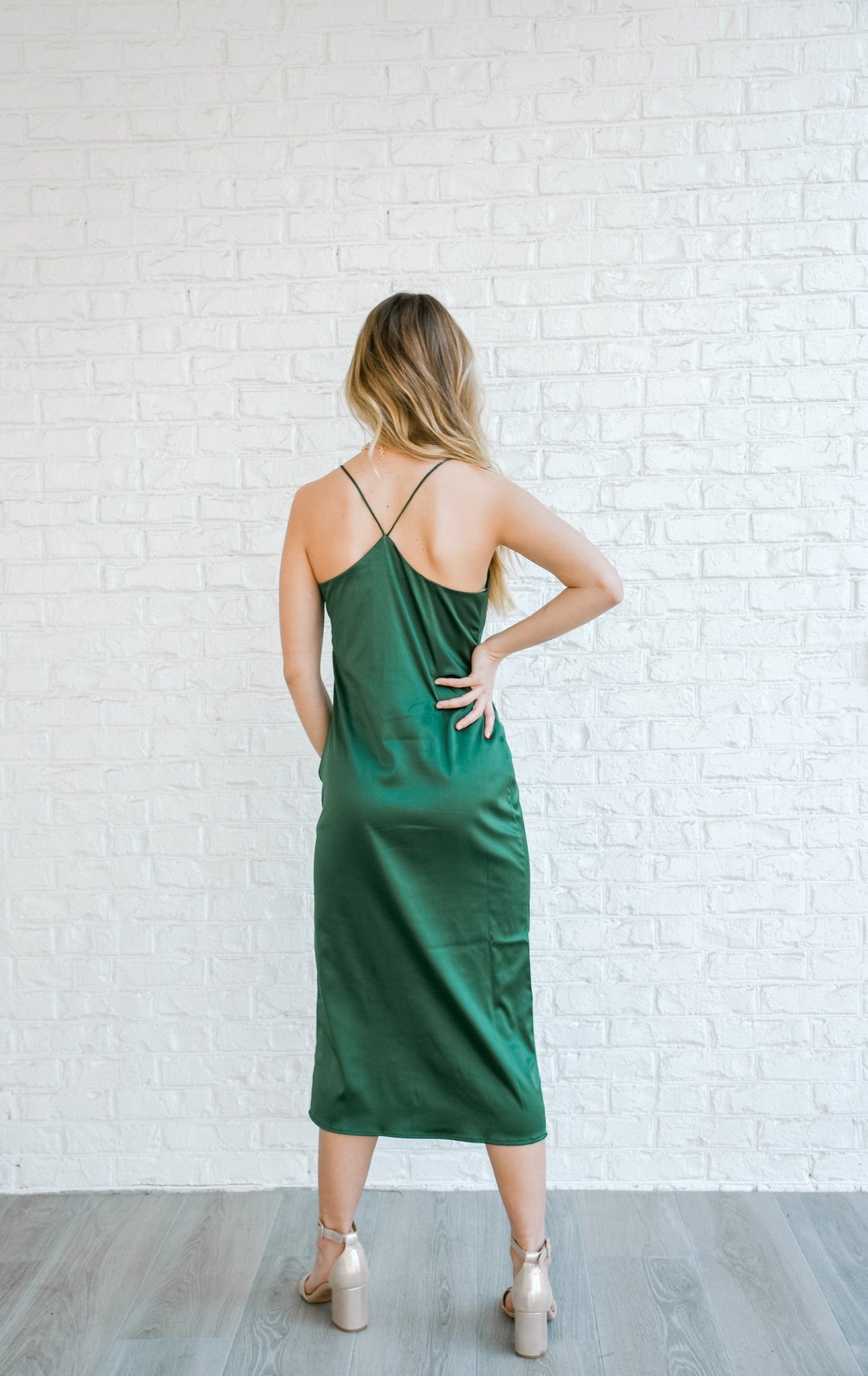 Emerald Silk Midi