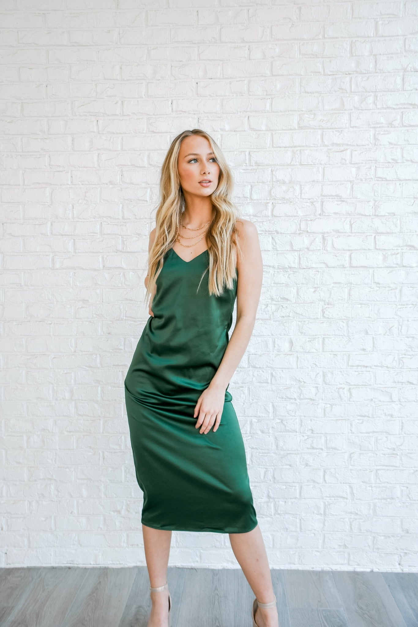 Emerald Silk Midi