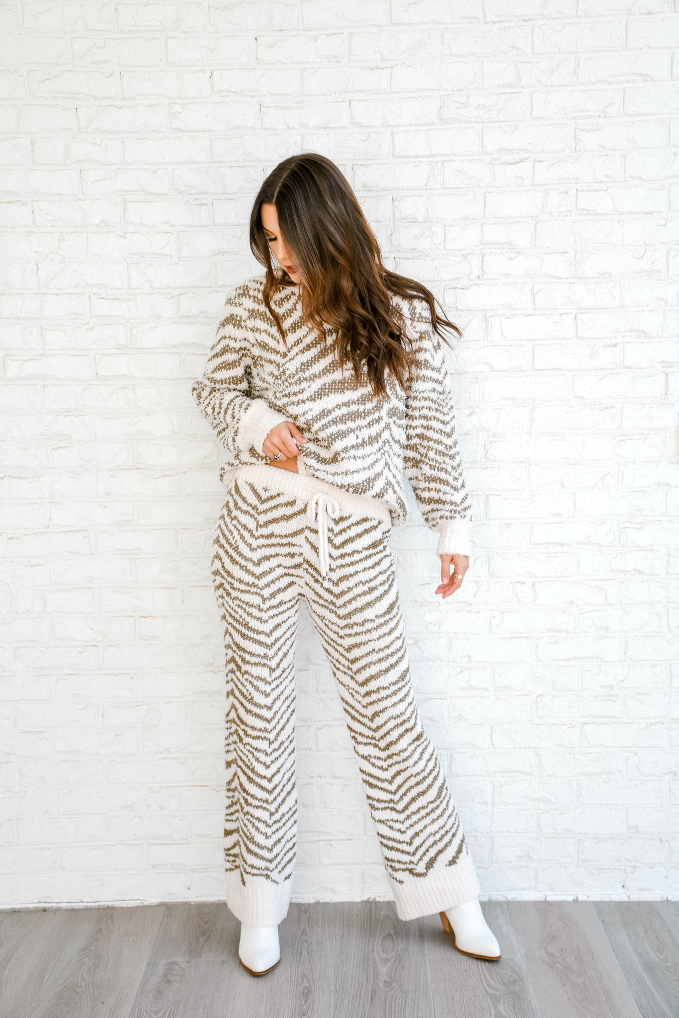 Keep Me Cozy Zebra Pants