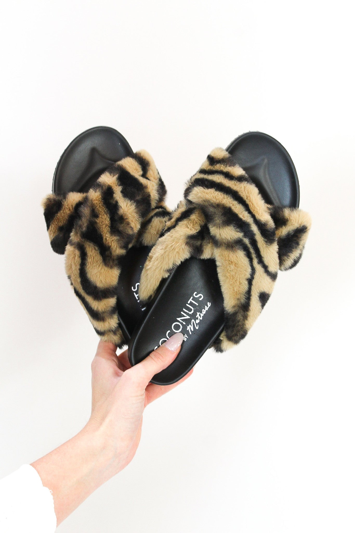 Chilly Season Slippers - Zebra