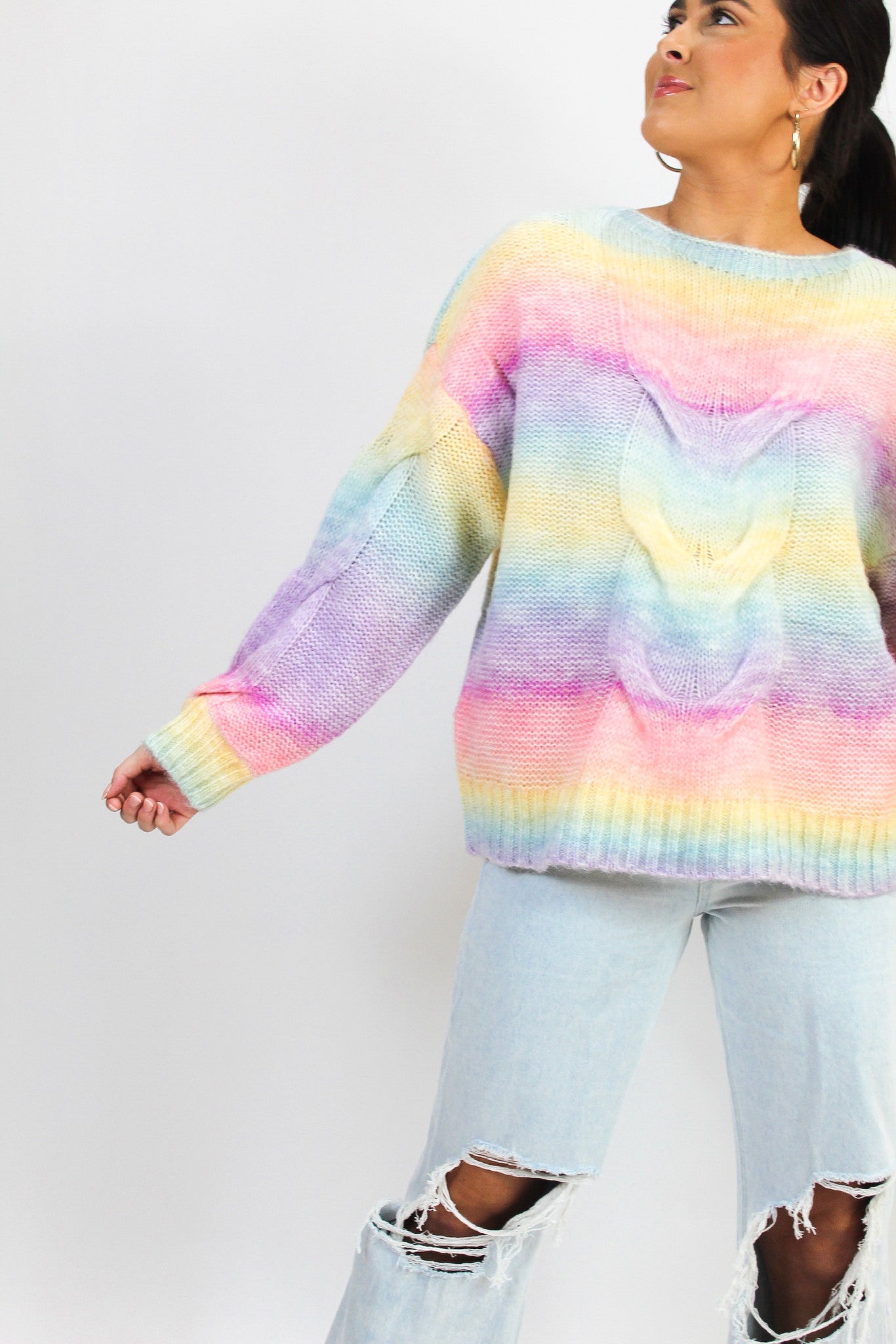 Rainbow Sherbet Sweater