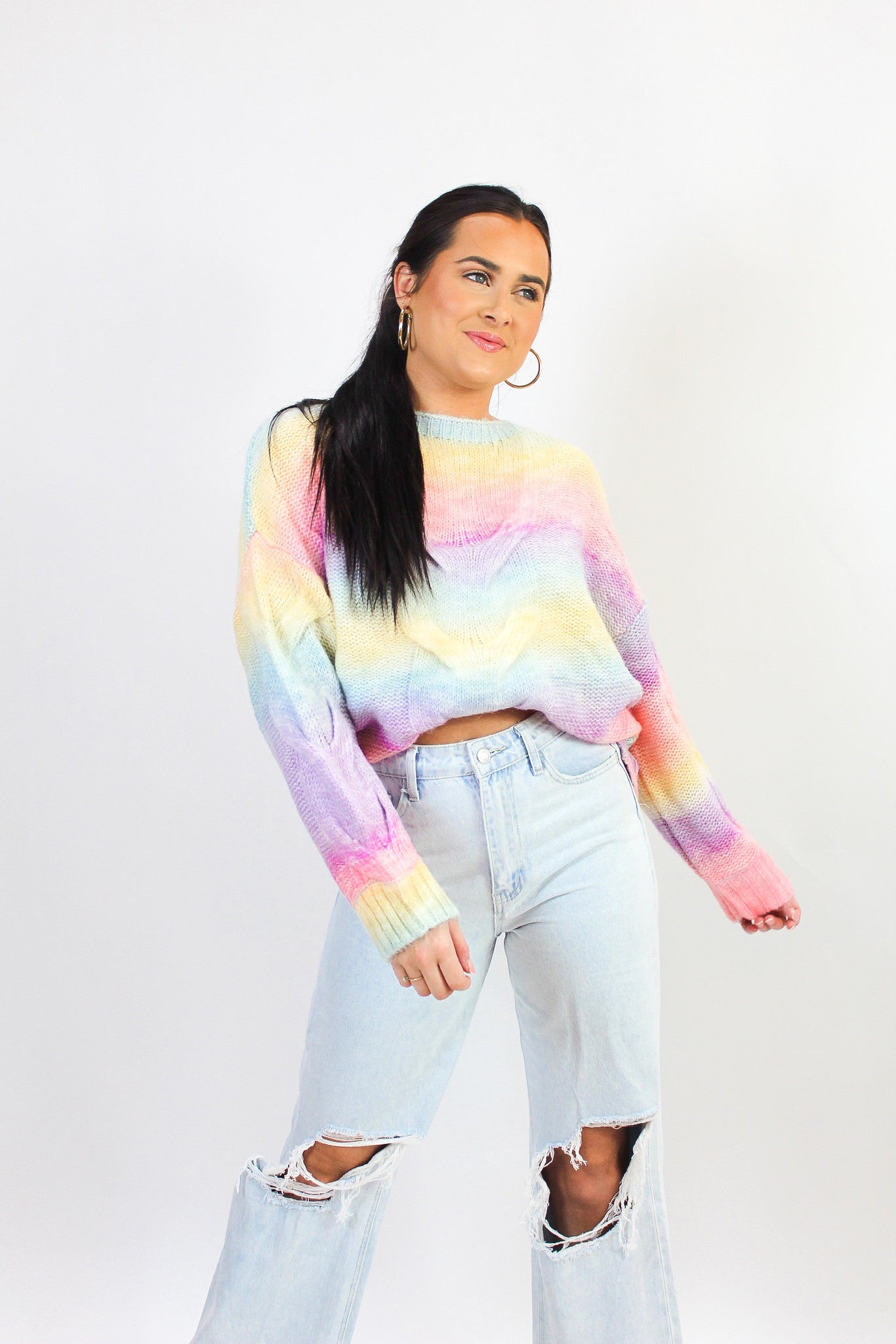 Rainbow Sherbet Sweater