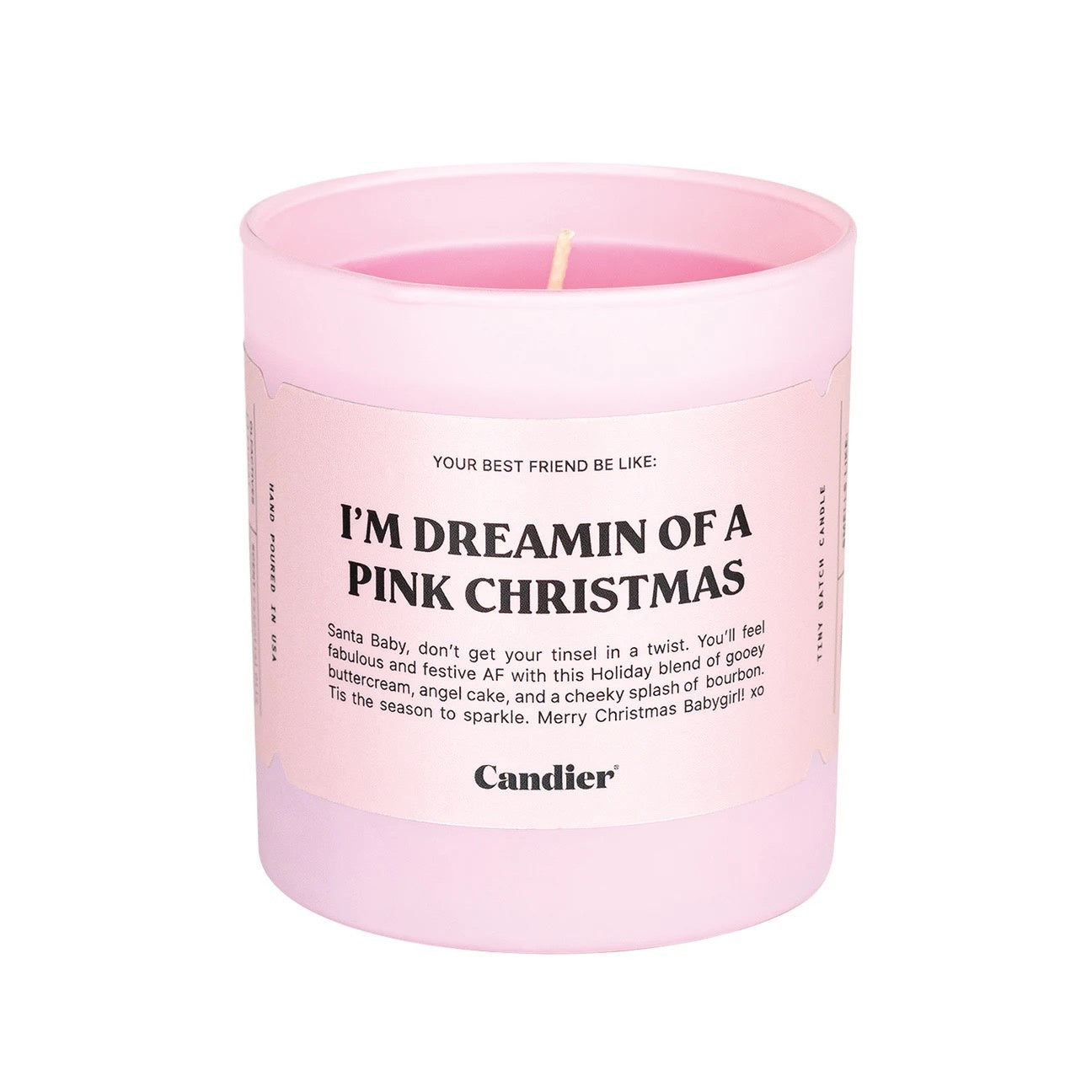 Pink Christmas Candle