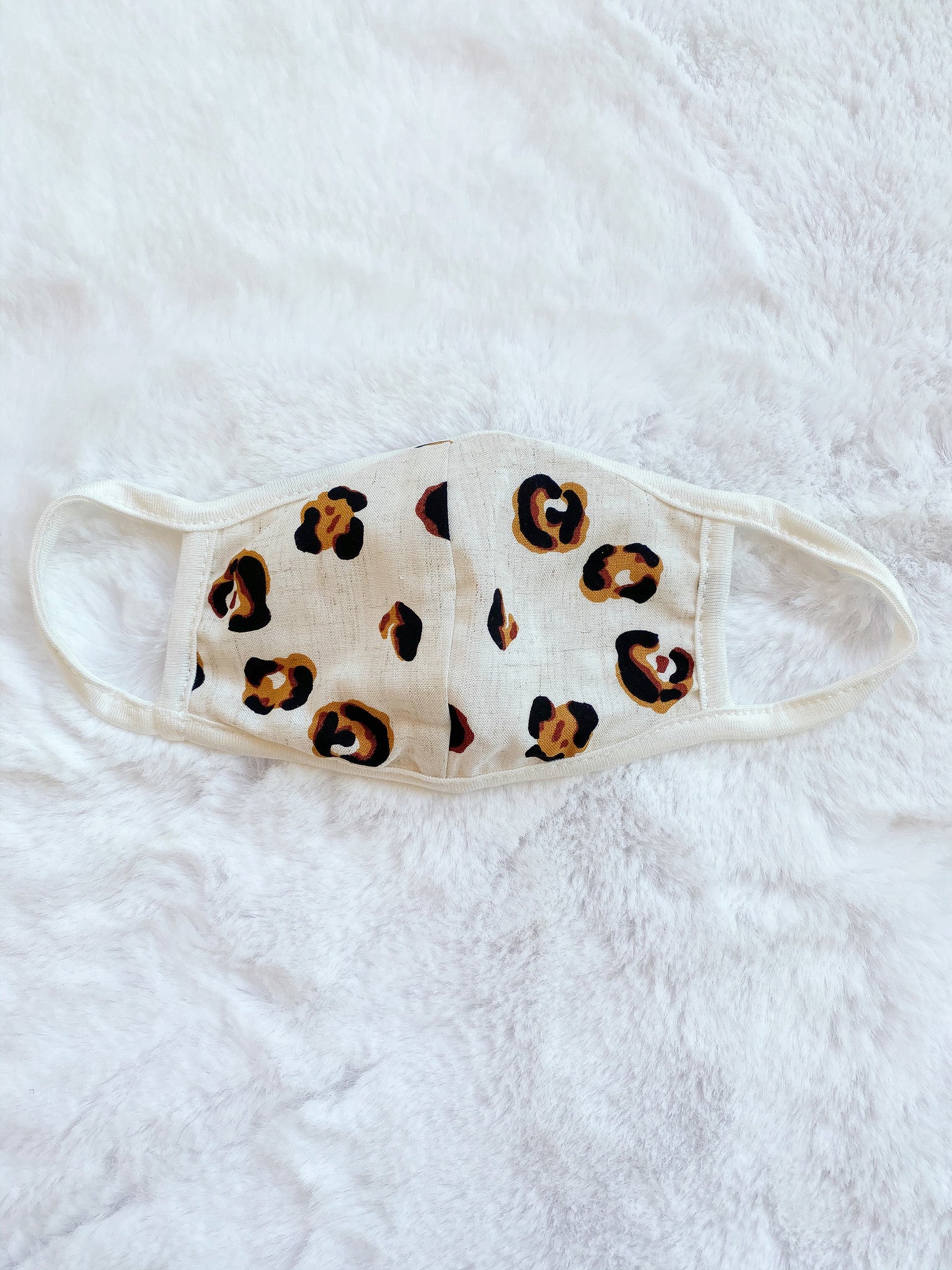 Linen Leopard Kids Mask