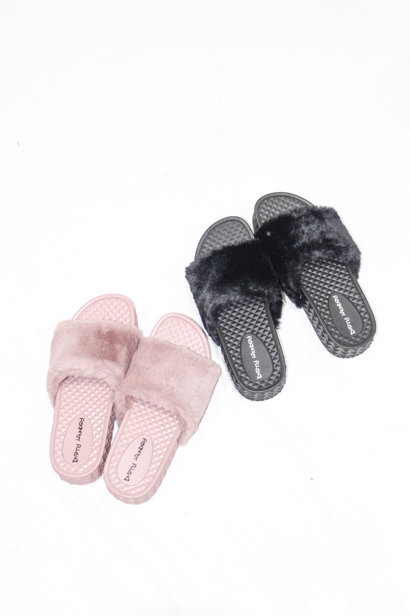 Full of Fluff Platform Slides Black