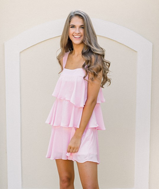 Pretty in Pink Ruffle Dress